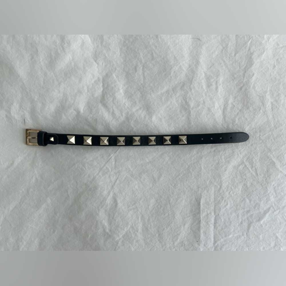 Black Valentino Rockstud Bracelet